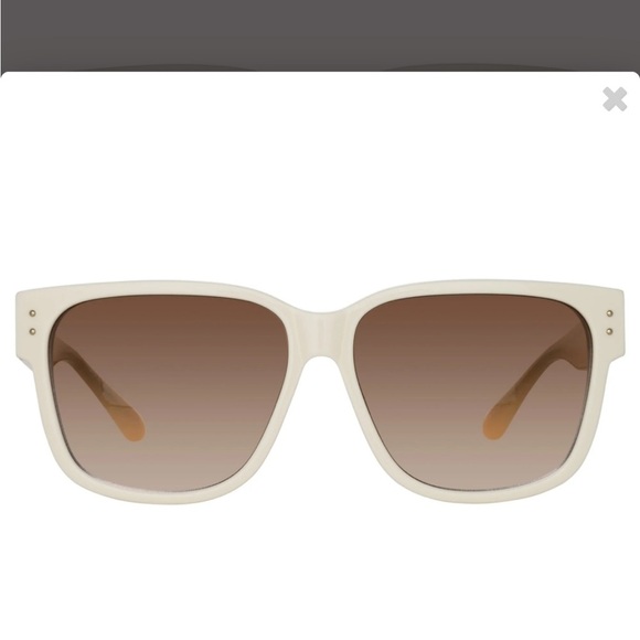 Linda Farrow white & Cream Sunglasses - Picture 2 of 9